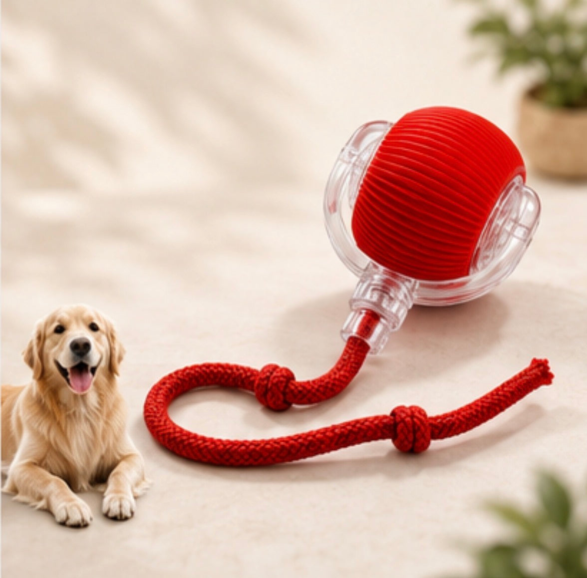 Smart rolling pet ball – interactive self-rolling dog toy
