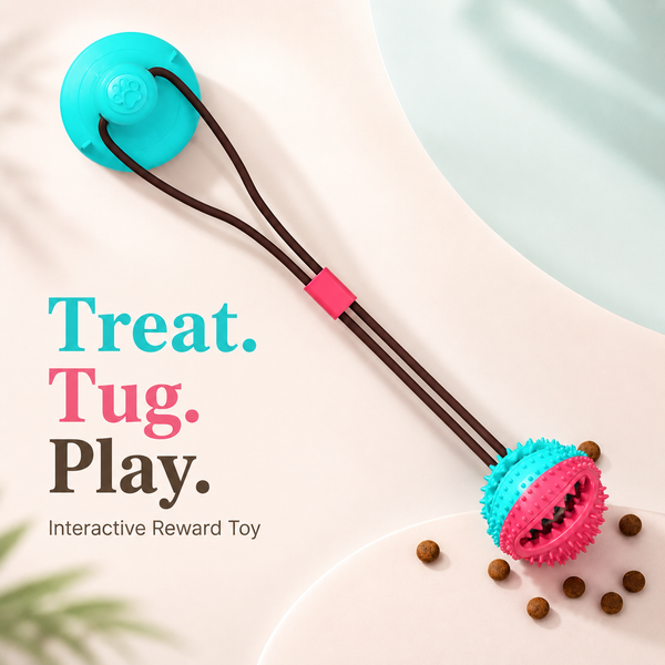 Suction Ball Interactive Dog Toy