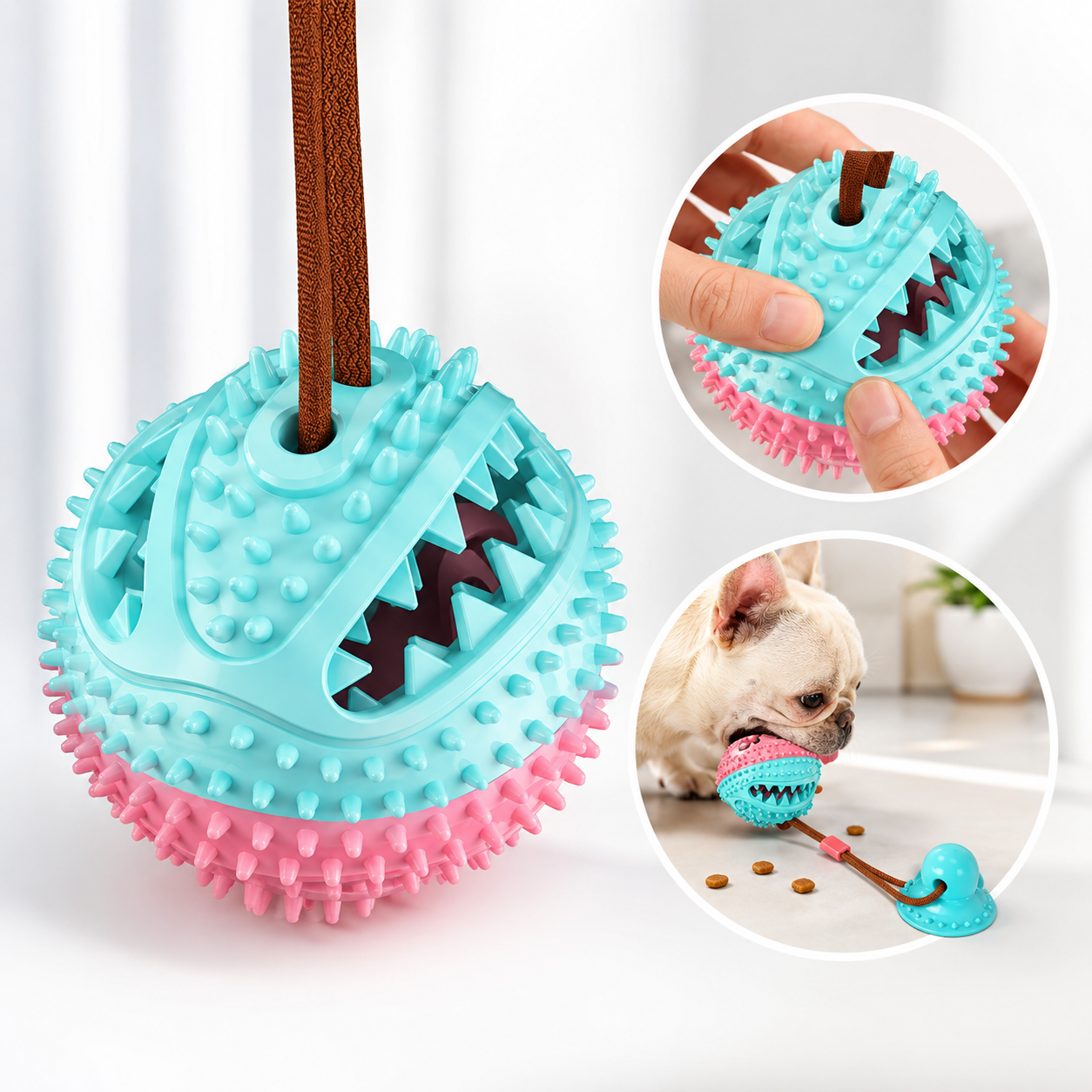 Suction Ball Interactive Dog Toy